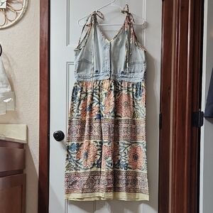 Unique Handmade Boho Dress - L